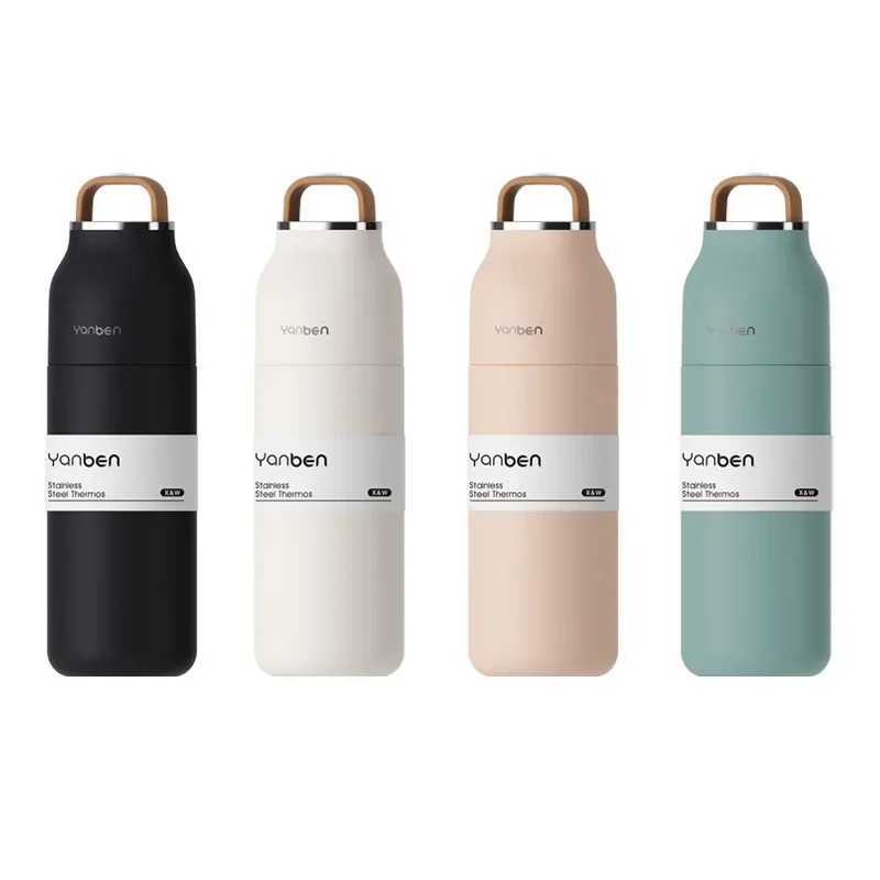 500ml stainless steel portable thermos hot water vacuum bottle leak proof thermos Y241211