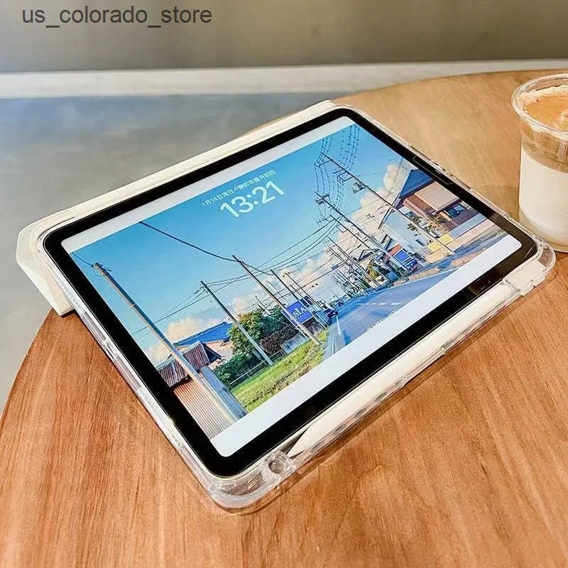 Tablet PC Cases Bags For iPad Air 5 2024 Air 6 11 iPad Pro 11 12.9 13 10 Gen 10.5 10.2 9th 8th 6th 5th 9.7 inch Mini 7 6 Smart Case with Pen Holder L2
