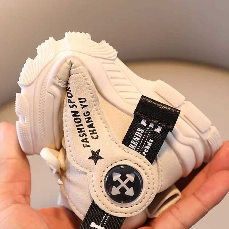 Athletic Outdoor Children High Top Sports Shoes Lace Up Side Zipper Slip on Shoes Soft Bottom Non Slip Running Hiking Shoes Kids Fashion Boots H241223