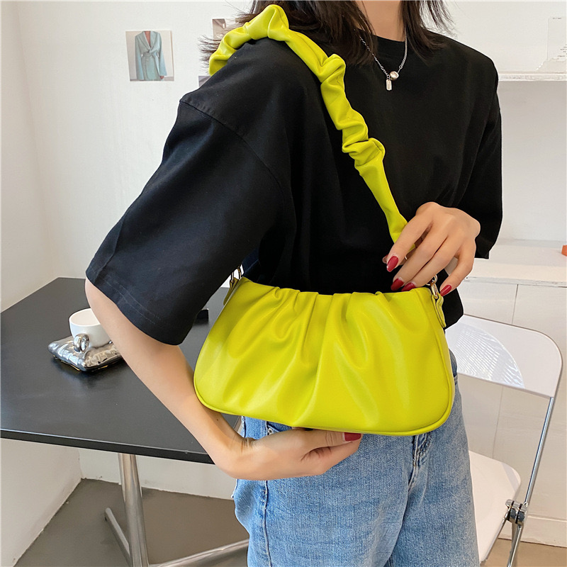 2025 new Spring wrinkled cloud dumpgs, new underarm single shoulder crossbody bag, internet famous niche package zhanyishengli