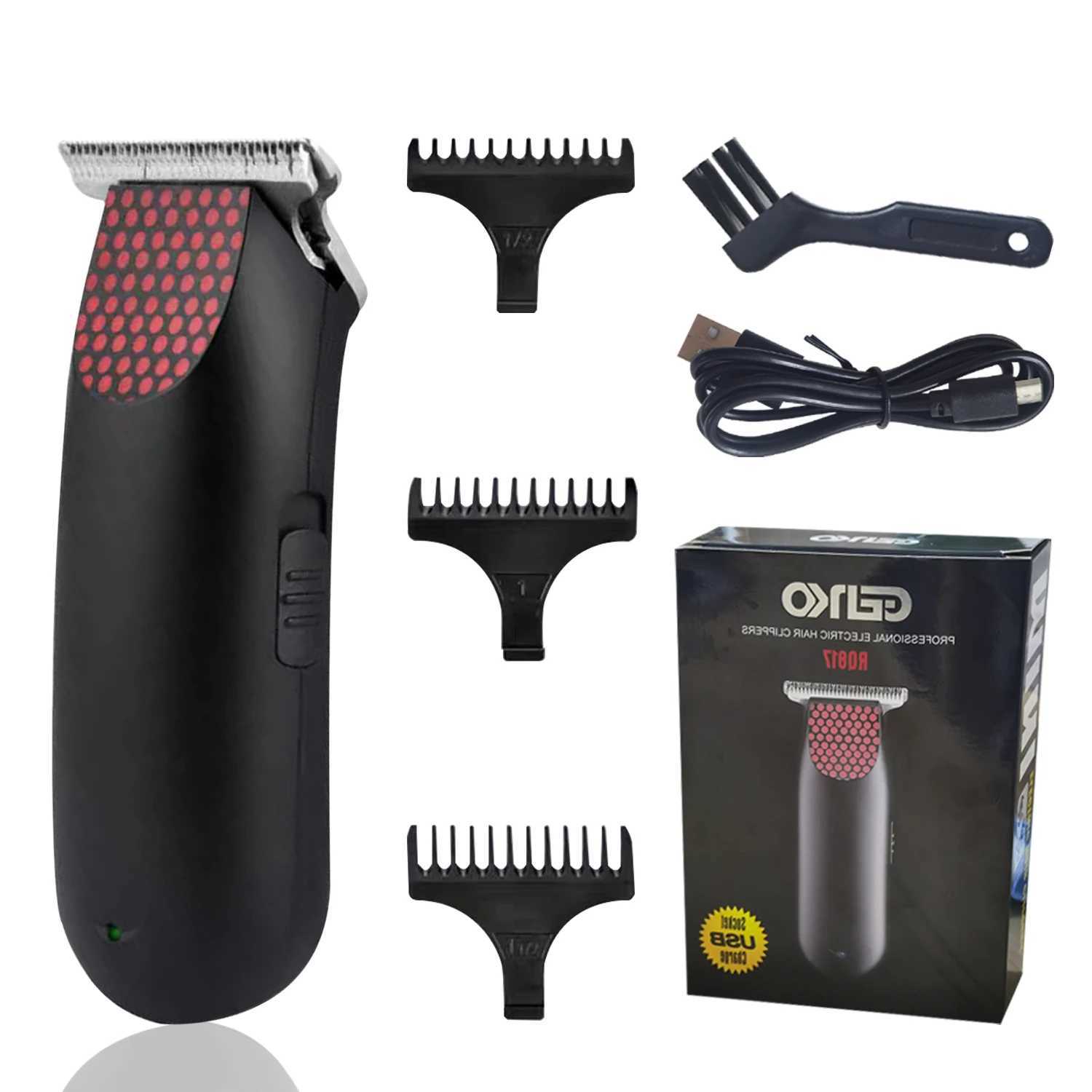 Professional Pocket Cordless Hair Clipper Hair Trimmer Mini Portable Electric Hair Clipper For Men Hair Trimmer Barber Haircut W241212