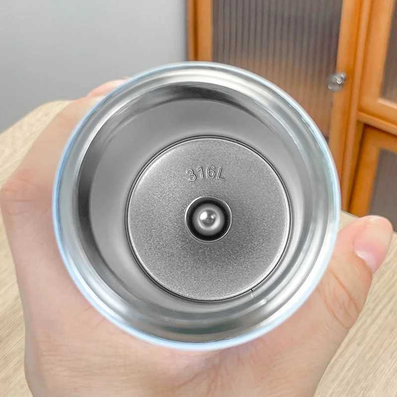 1 500ml high appearance goddess cup outdoor travel sports hot drink cup Sus316 lining with straw tea partition rope portable Y241211