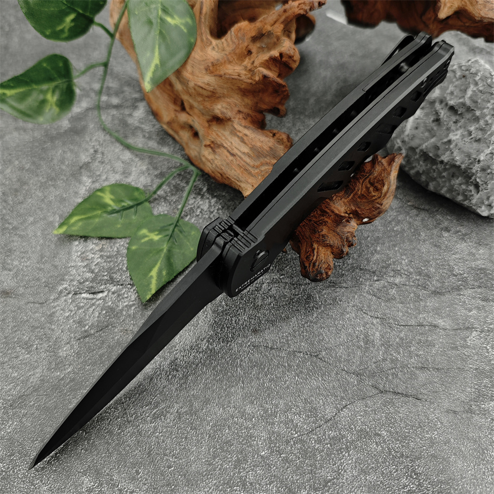 HOT SALE Extrema Ratio CAIMANO NERO Assisted Folding Knife D2 Steel Aluminum Handle EDC Outdoor Tacticals Self Defense Hunting Camping Knive 3300 1553
