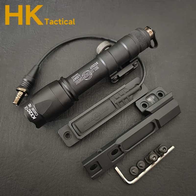 Tactical SF M600 M600C Weapon Gun Light Gun Rifle Weapon M300 M600B Flashlight Reconnaissance Flashlight Hunting Pictinny Rail W241212