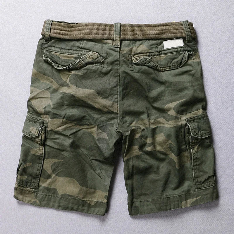 Product shorts for men fashion er summer high-quality wool mens retro camouflage military camouflage shorts 241211