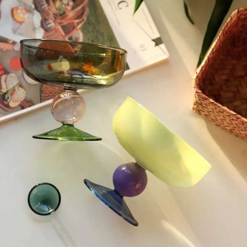 Ins Creative Mti Colored Bowl Fruit Salad Bowl Soup Bowl Tableware for Home Use Advertising Baby Heat Resistant Yogurt Y241211