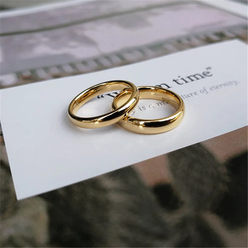 LETAPI 2023 2mm m 4mm 6mm Gold 100 Tungsten Carbide Wedding Ring Mens Wholesale 241210