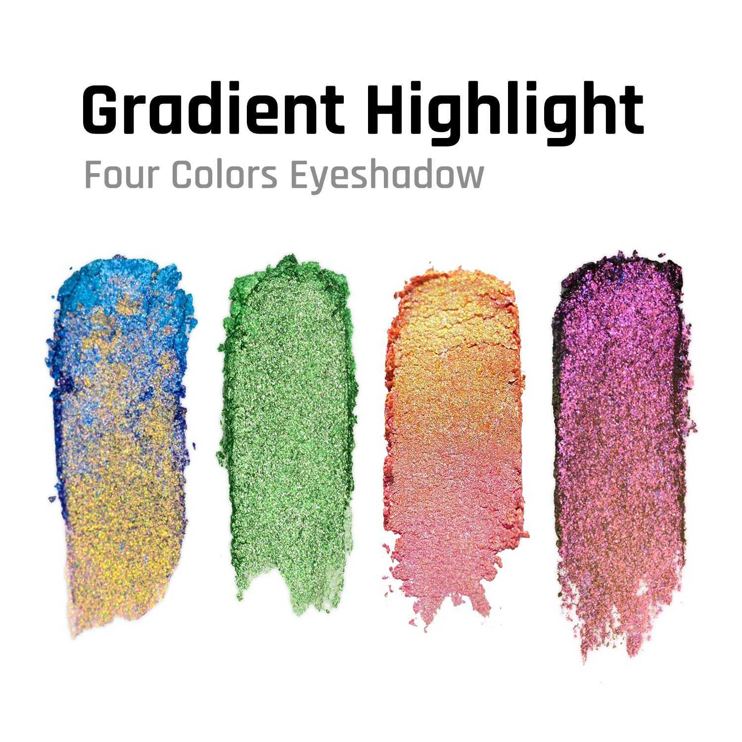 CHARY Multicolor Glitter eye shadow Palette High Pigment Metal eye shadow Color Change Glitter eye shadow MakeupW241212