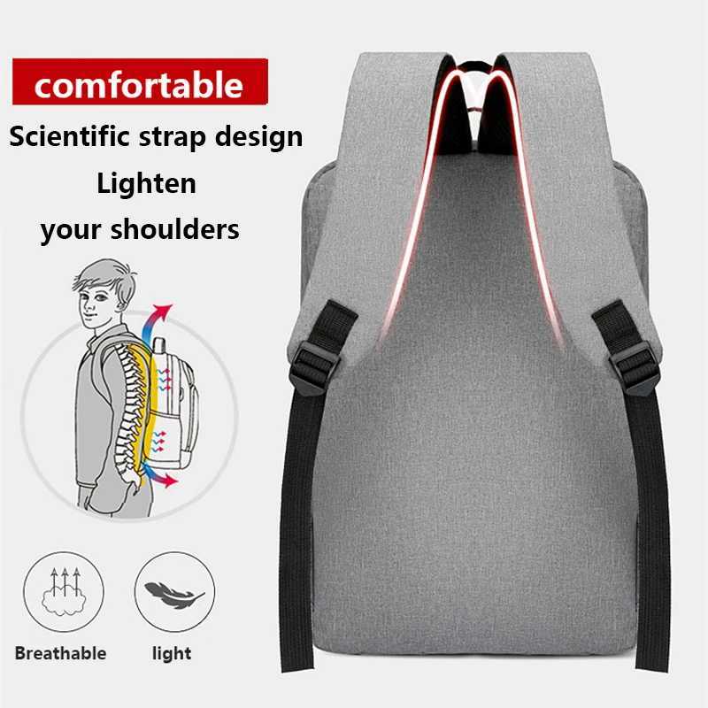 Waterproof Business Backpack Men USB School Backpacks 15.6 Inch Laptop Backpack Large Capacity Bagpacks for Men Back Pack Bags Z241212