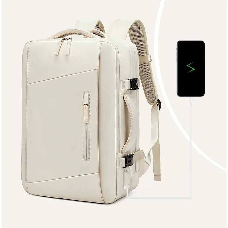 Travel Backpack Men Wen Expanded Large Capacity Bag Hiking Business Laptop Backpacks USB Charging Waterproof School Back Pack Z241212