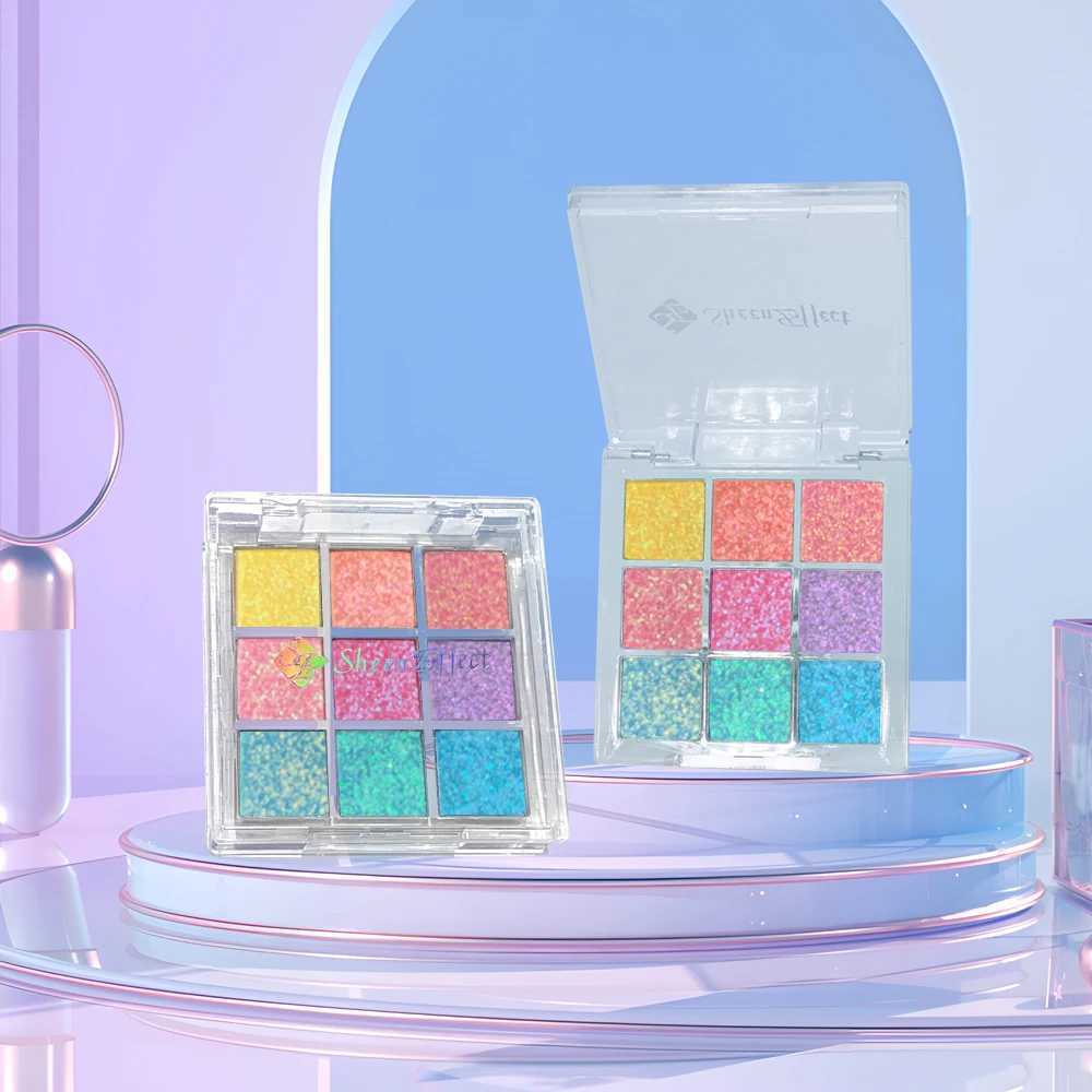 Sheeneffect Chameleon Chrome Eyeshadow Palette 9 Colors High End makeup CosmeticsW241212
