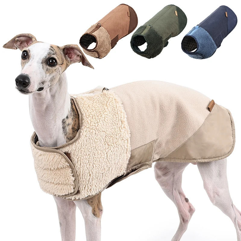 Winter Dog Clothes Warm Sherpa Suede Dog Coat for Small Medium Dog Classical Windproof Fleece Dog Jacket Puppy Chore Coat Outfit 241212