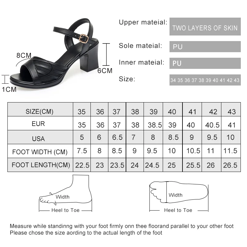 AIYUQI Women's Sandals Summer High Heel Sandals Women Genuine Leather Fashion Roman Sandals Women