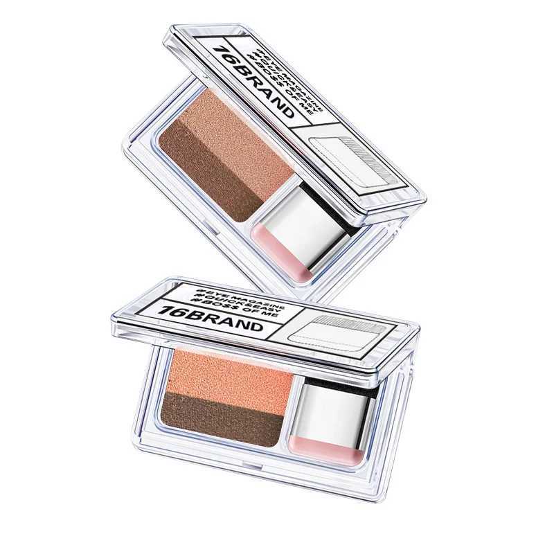 Double Color Eye Shadow Diamond Shimmer Eyeshadow Makeup Waterproof Mineral Powder Double-layer Glitter Eye ShadowW241212