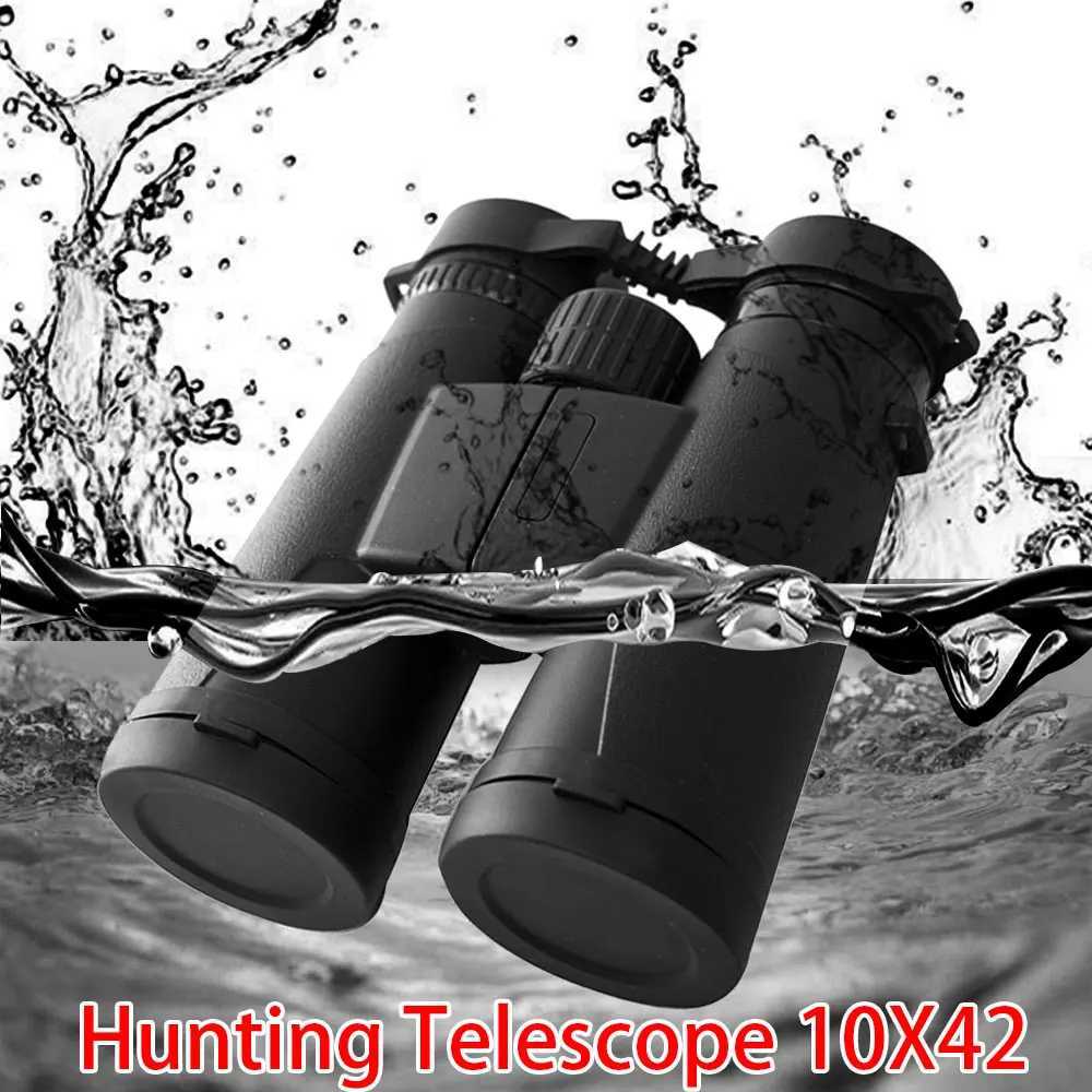 Hunting Outdoor Folding Binoculars HD10X42 Telescope Professional Binocular Telescope Compact Binoculars 106M 1000MXJ241212