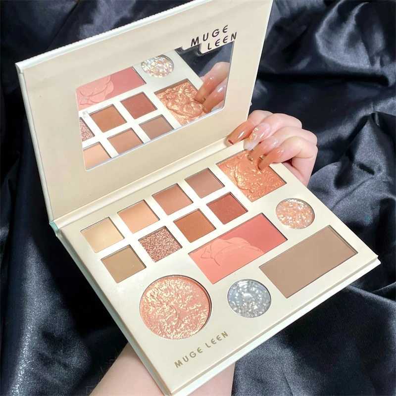 14 color tiger eye shadow palette sparkle eye shadow B waterproof cute makeup womens cosmeticsW241212
