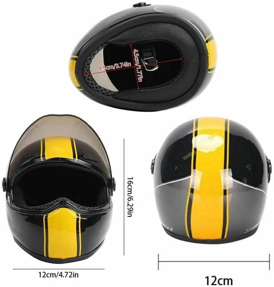 ATUBAN Small Pet Motorcycle Helmet Cat Dog Puppy Mini HelmetsFull Face Motorcycle Helmet Outdoor Head Protecting Pet Hard Hat 241212