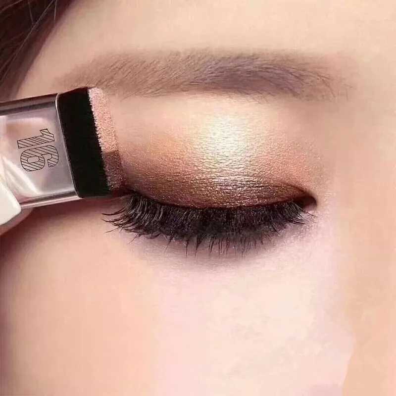 Double Color Eye Shadow Diamond Shimmer Eyeshadow Makeup Waterproof Mineral Powder Double-layer Glitter Eye ShadowW241212