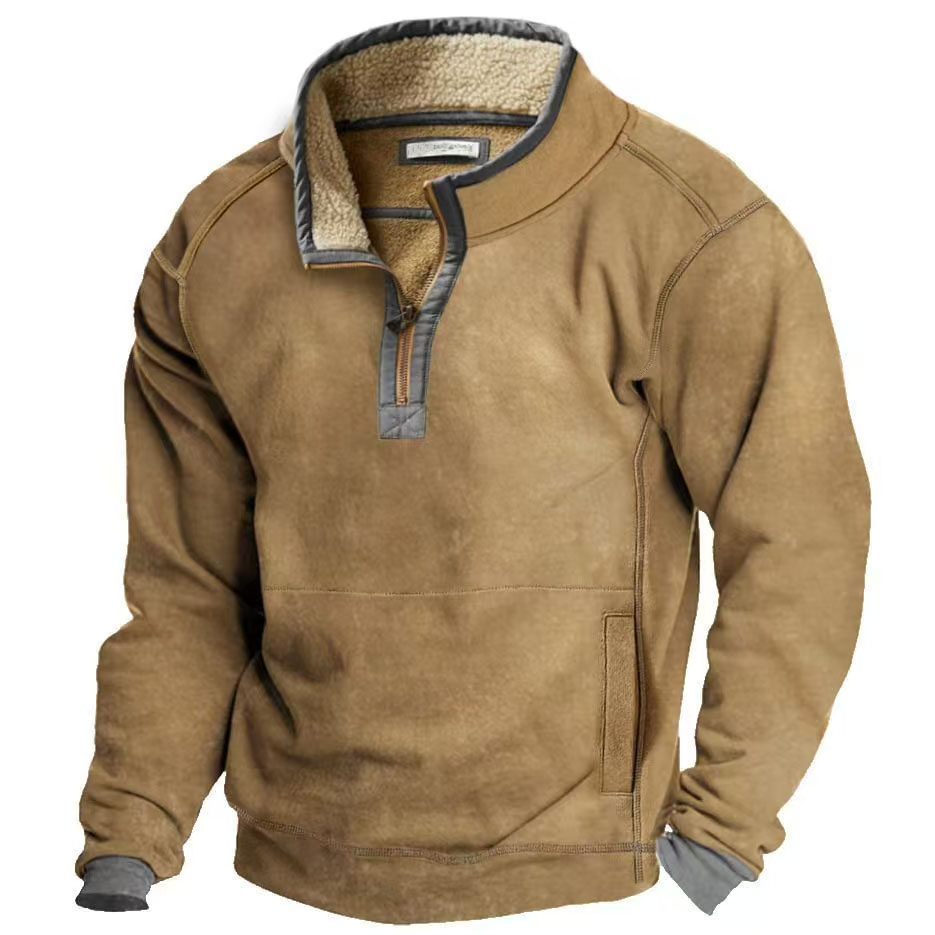 Designer jacket men's corduroy lapel jacket new American retro multi-bag tooling casual jacket