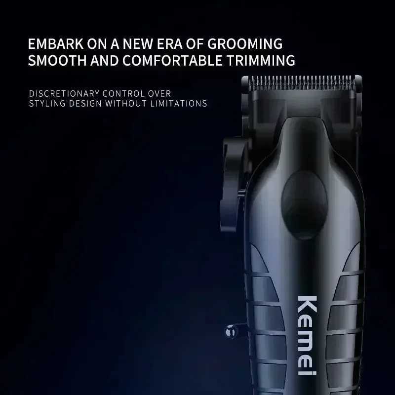 Kemei Shaver KM-2293 km-2290 km-2026 New Hair Trimmer with LCD Display Electric Hair Clipper Mens Hair Clippers for Salon W241212