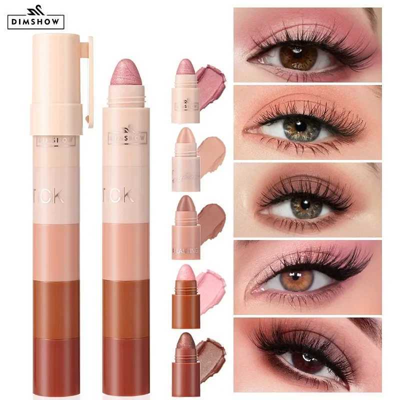 5 in 1 eye shadow pencil set velvet matte pigment shimmer makeup combination pink brown mini eye shadow pencil makeupW241212