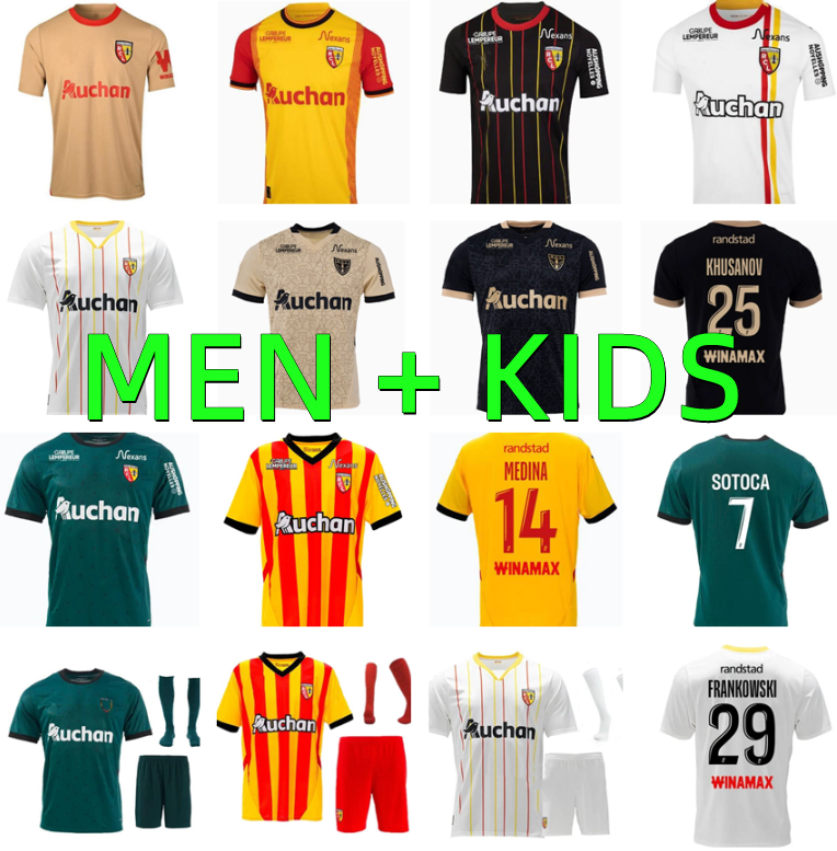 23 24 25 RC LENS soccer jerseys 2024 2025 Sainte-Barbe special OPENDA BUKSA KAKUTA DA COSTA maillot de foot MEDINA WAHI OREBA FRANKOWSKI medina football Shirts Men kids