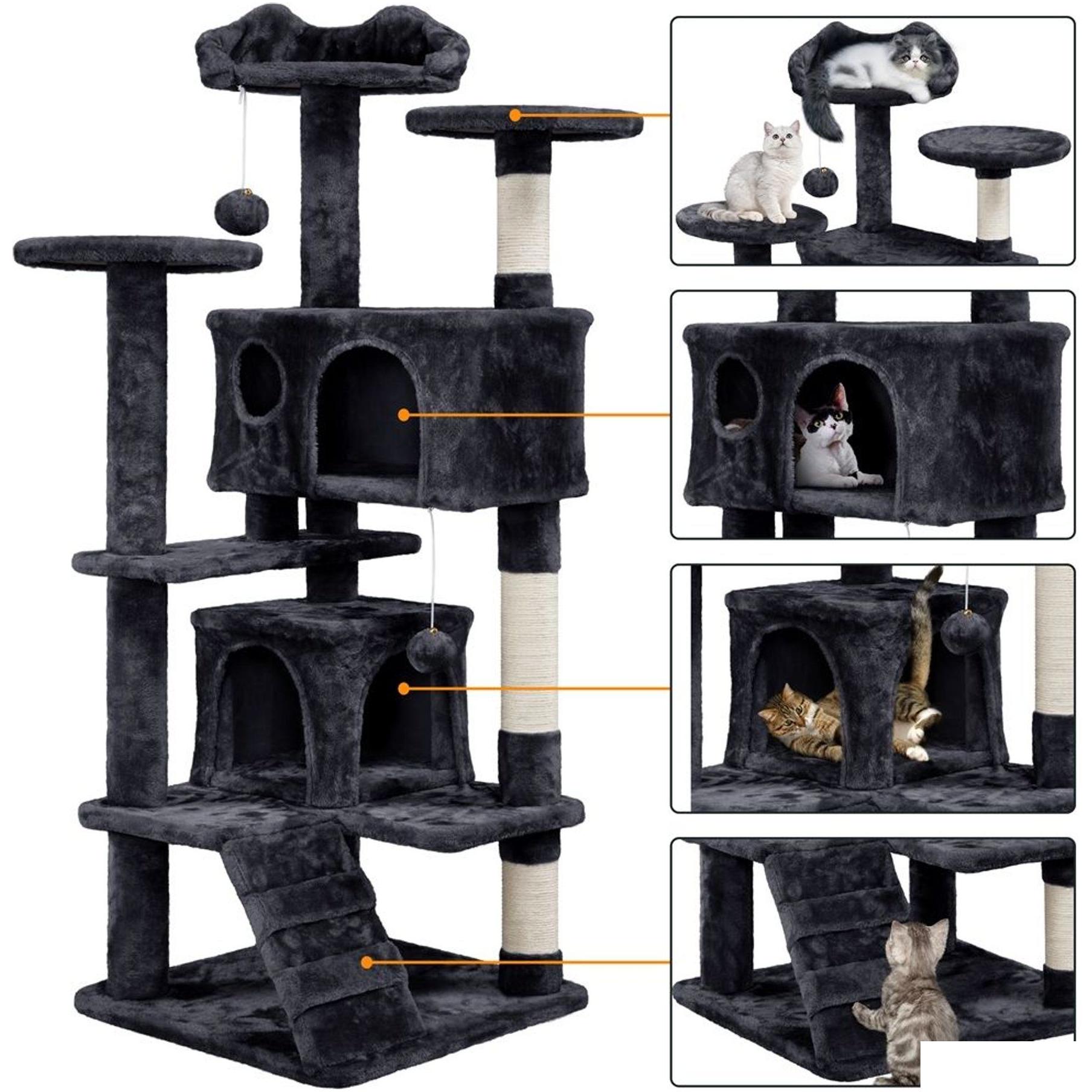 Cat Condo Yaheetech Scratching Tree Drop Delivery Pet Supplies Furniture Scratchers Otdah