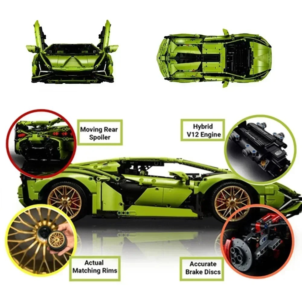 Building Blocks Cpatible With Moc 42115 Brick Models Adt Sports Car Toys Boys Birthday Gifts C251203