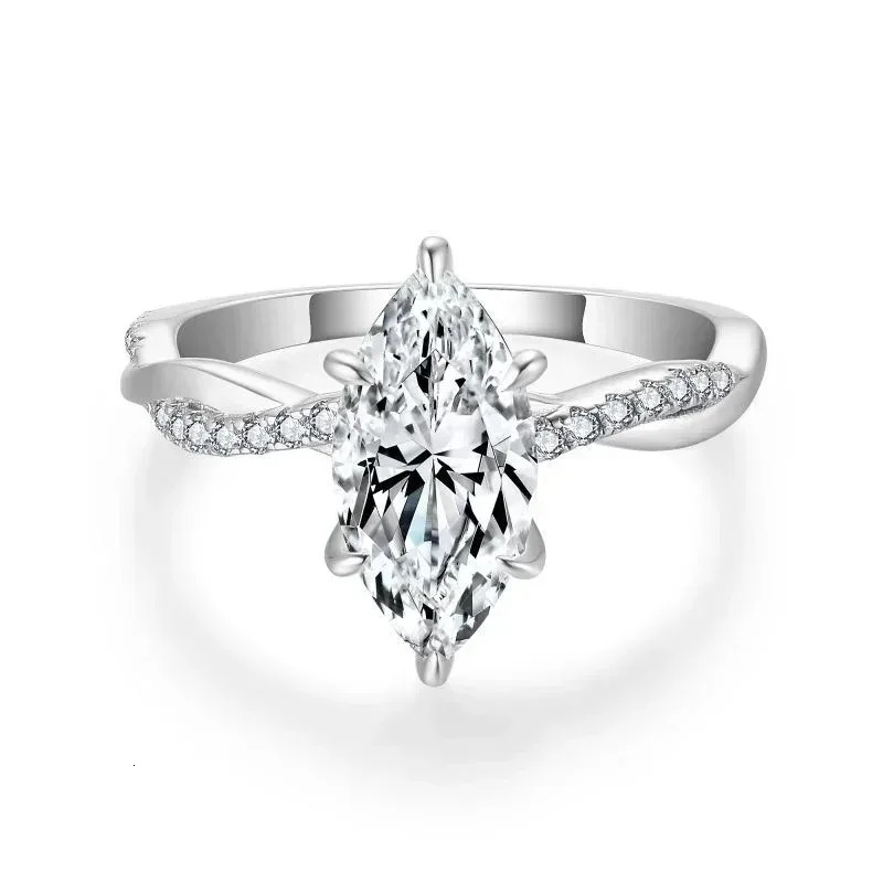 Multiple Shapes 2 Vineman shaped Ring S925 Silver Plated 18K Gold Womens Anniversary Wedding Band 241210