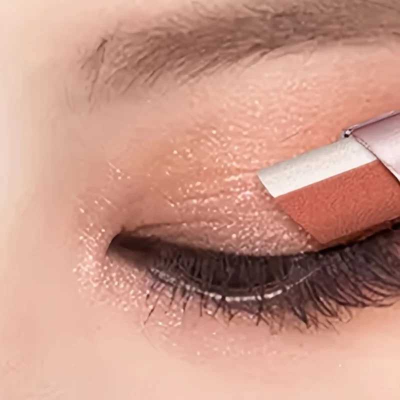 Double Color Eyeshadow Stick lescent Eyeshadow Pencil Glitter Liner Highlighter Multicolor Eye Shadow Eyes Makeup CosmeticsW241212