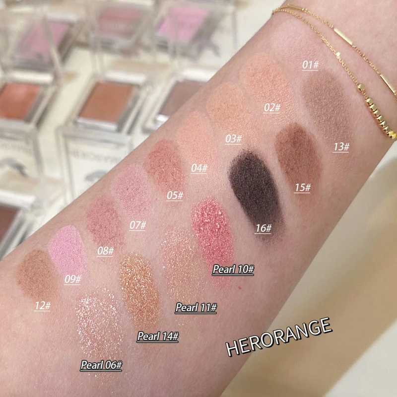 Mini Matte eye shadow Peach Pink B Nude Brown Facial Contour Waterproof Lasting Shiny Matte eye shadow MakeupW241212