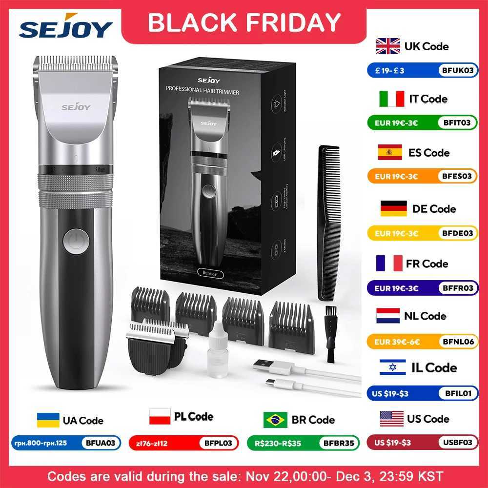 Sejoy Professional Mens Barber Rechargeable Beard Trimmer Cordless Barber W241212