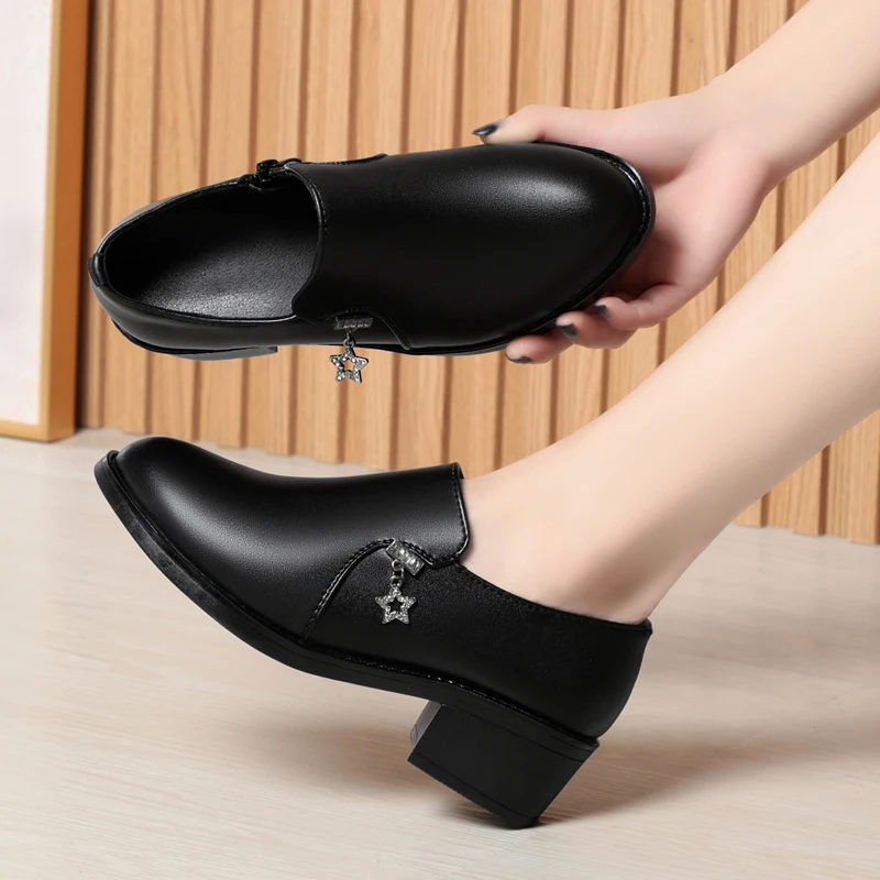 AIYUQI Women Dress Shoes Spring Large Size Women Shoes Rhinestone Fashion Women Office Shoes