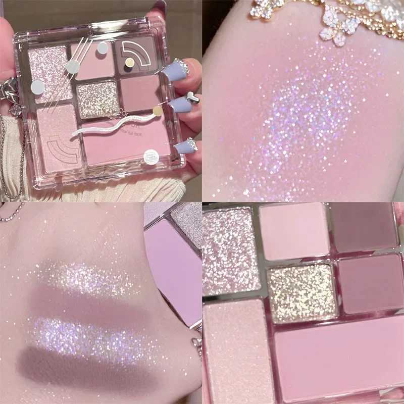 7-color rose garden hot eye shadow palette shiny glass eye shadow palette lasting fashion charming eye shadow makeup paletteW241212