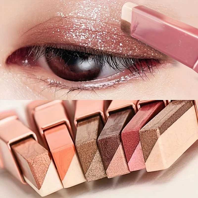 Double Color Eyeshadow Stick lescent Eyeshadow Pencil Glitter Liner Highlighter Multicolor Eye Shadow Eyes Makeup CosmeticsW241212