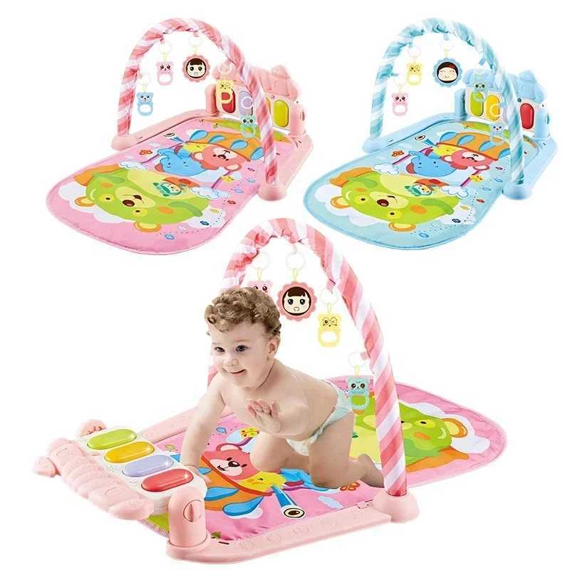 Baby Gym Tapis Puzzle Mat Education Stand Toy Baby Music Game Mat with Piano Keyboard Baby Fitness Carpet Children Baby Gift W241211