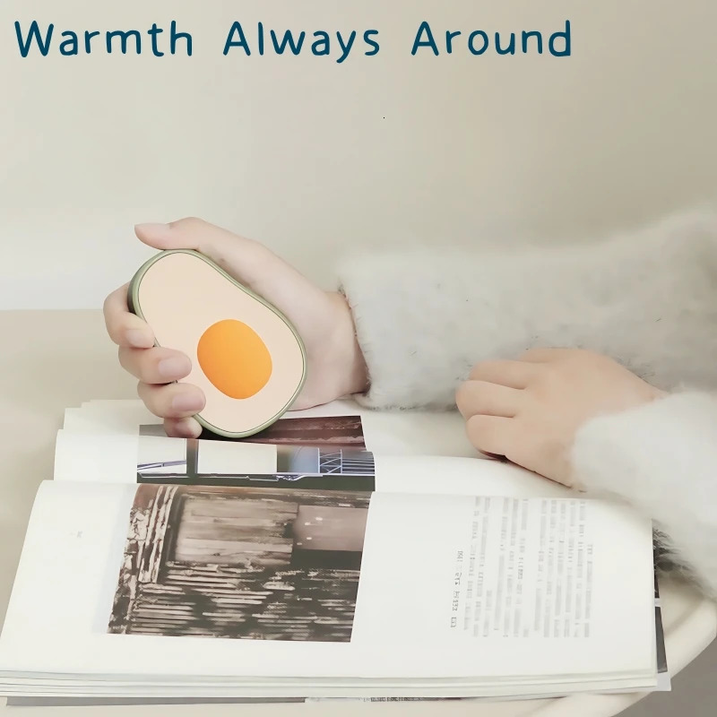 Avocado Hand Warmers Pocket Warmer Couple Lovers Confession Christmas Gift Electronic Pack Portable USB Rechargeable 241212