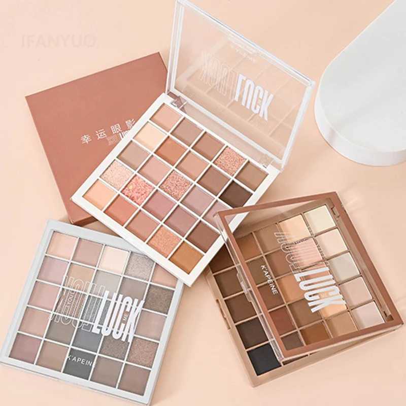 25 color professional eye shadow palette eye shadow flash durable eye shadow tray Korean makeup palette beginner eye shadowW241212