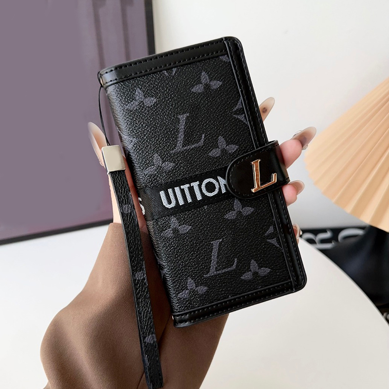 Leather Flip Wallet Phone Case iPhone Case for Apple iPhone 16 Pro Max 14 Plus 15 13 12 11 14 pro max Samsung Galaxy s23 s22 24 Ultra Luxury Card Slot Mobile Cover
