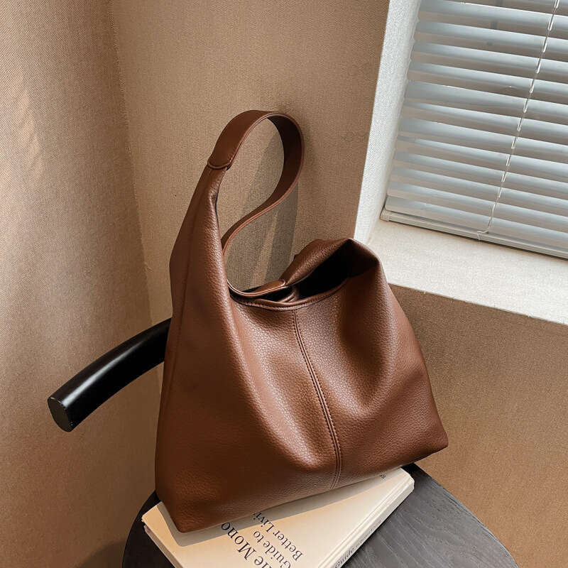 Tote Bags for Women PU Leather Tote Purses Handbags Medium Top Handle Satchel Simple Versatile Large Underarm Versatile Hand-Held Tote Bag - view 3