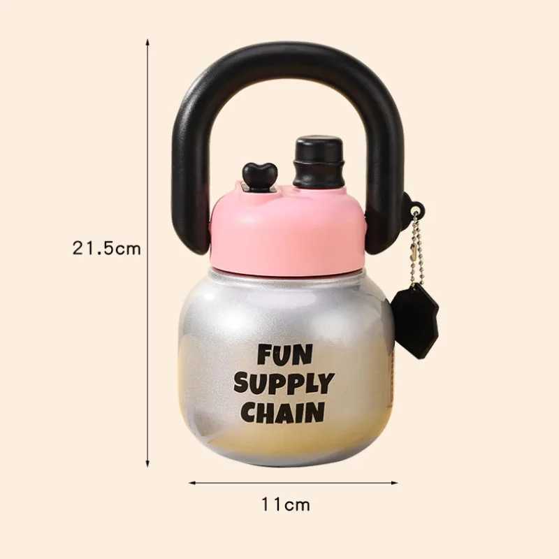 New Teapot Insulated Cup 316 Stainless Steel Cute Portable Large Capacity Straw Belly Cup Space Cup Tea Separation Y241211