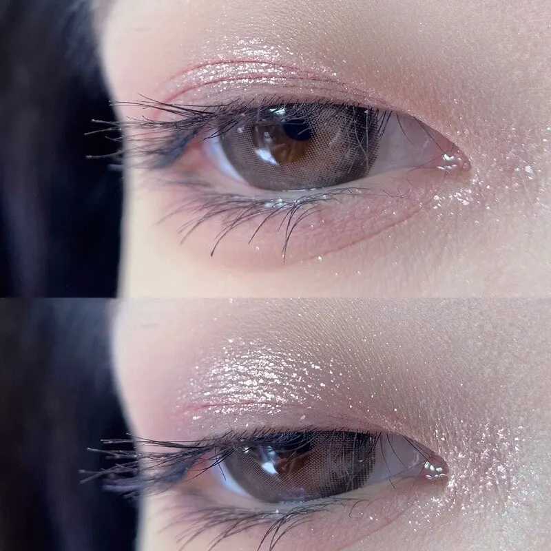 DIKALU transparent acrylic eye shadow tray matte waterproof not easy to darken the earth nine grid eye shadowW241212