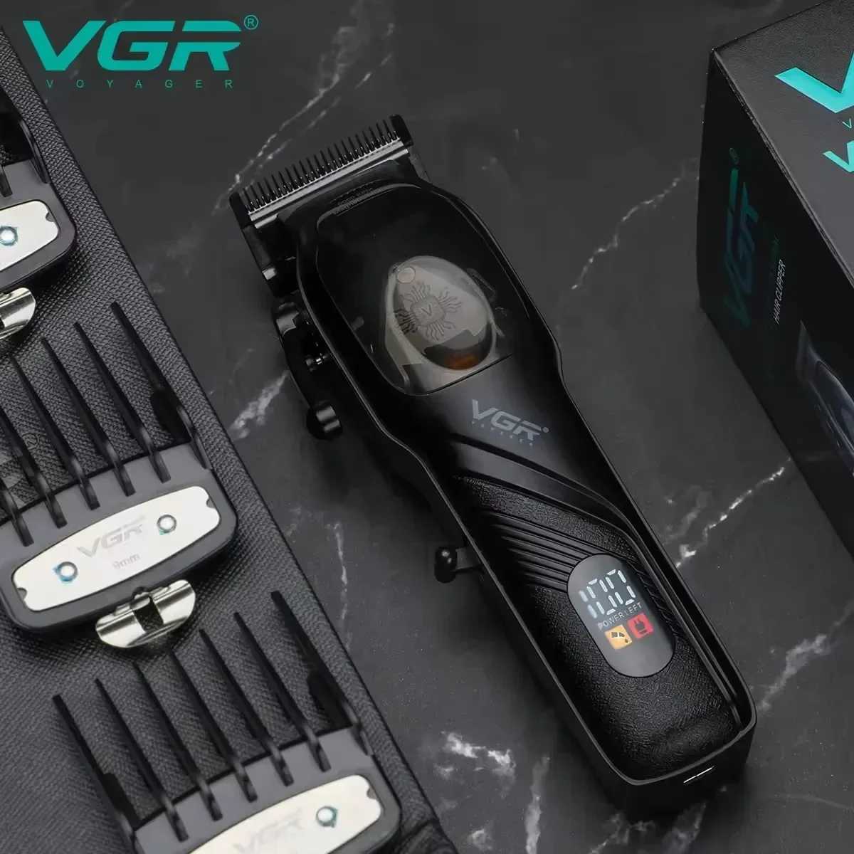 VGR Original Barber Professional Hair Clipper Beard Hair Trimmer For Men Electric Adjustable Haircut Machine Rechargeable V-269 W241212