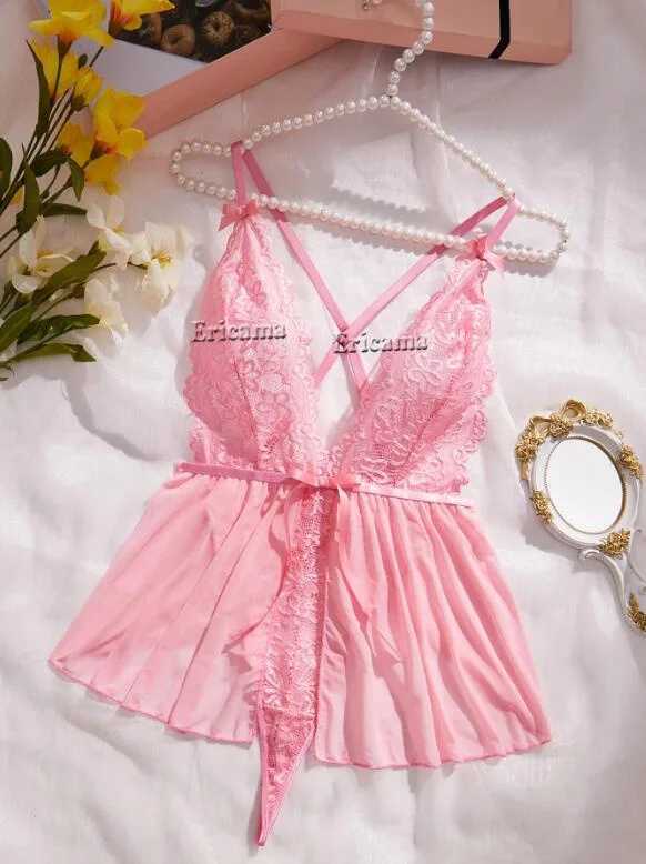 2024 Sexy Lingerie Crotchless Lace Bra And Panty Underwear Set Women Lace Comes Open Bra Underwear Sexy Bodysuit Dress WomenXJ241212