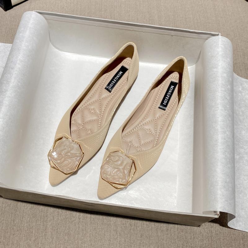 Designer Pumps Silk Shoes Woman Bridal Wedding Medium High Heels Ladies Office Dress Metal Buckle Loafers Cute Mary Jeans
