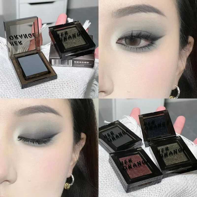 Smoke Blue Grey eye shadow Palette Sweet Cool Monochrome Mini eye shadow Palette Matte Glitter Eye MakeupW241212