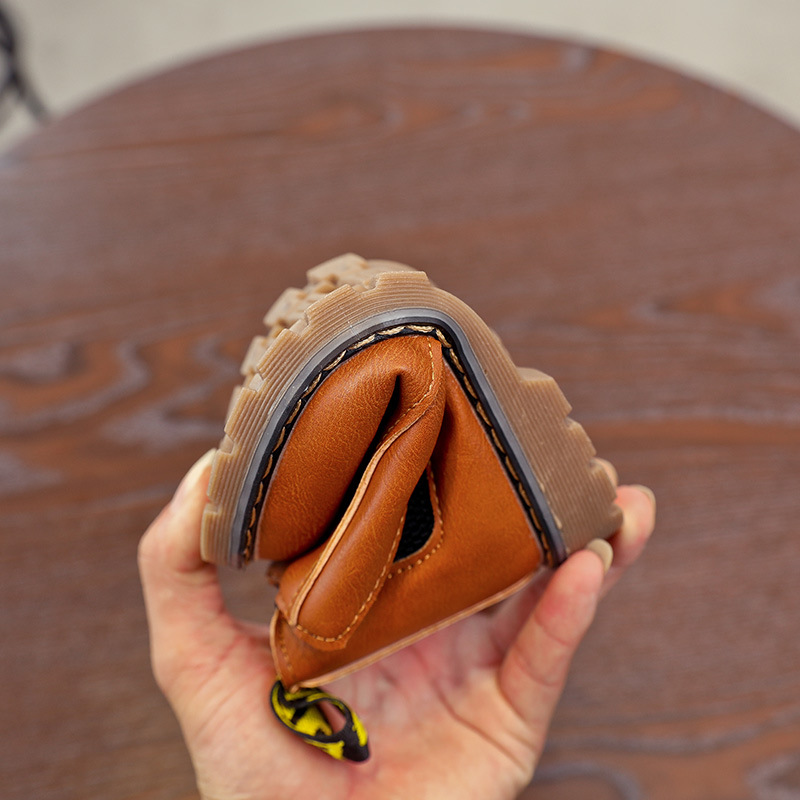 Children Shoes Fashion Kids Boots Autumn Winter Soft Leather Toddler Riding Boots Boys Ankle Boots Girls Cutefeet Casual Shoes Size 21 - 36