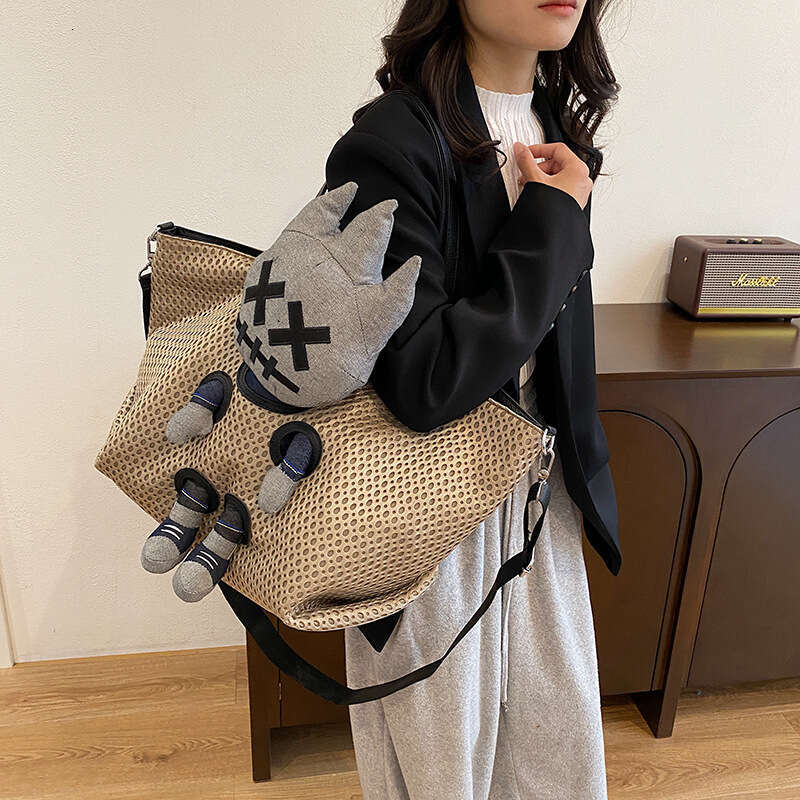 Niche Commuter Bag for Women, Japanese and Korean Dolls, Cartoon Travel Tote Large Capacity Crossbody Bag, 2024 New Casual Fashion Trendy Clothing