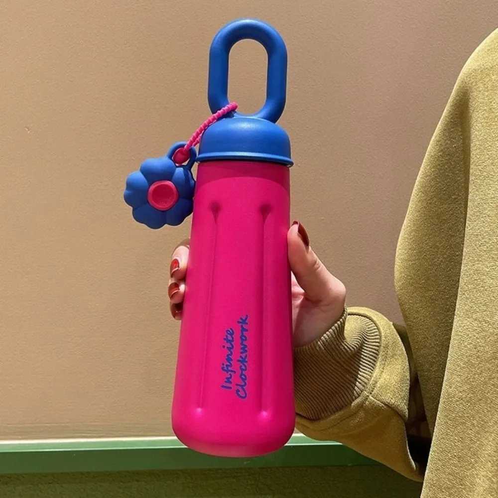 316 stainless steel car carrying cup portable dopamine thickened water cup anti drip student inflatable cup Y241211