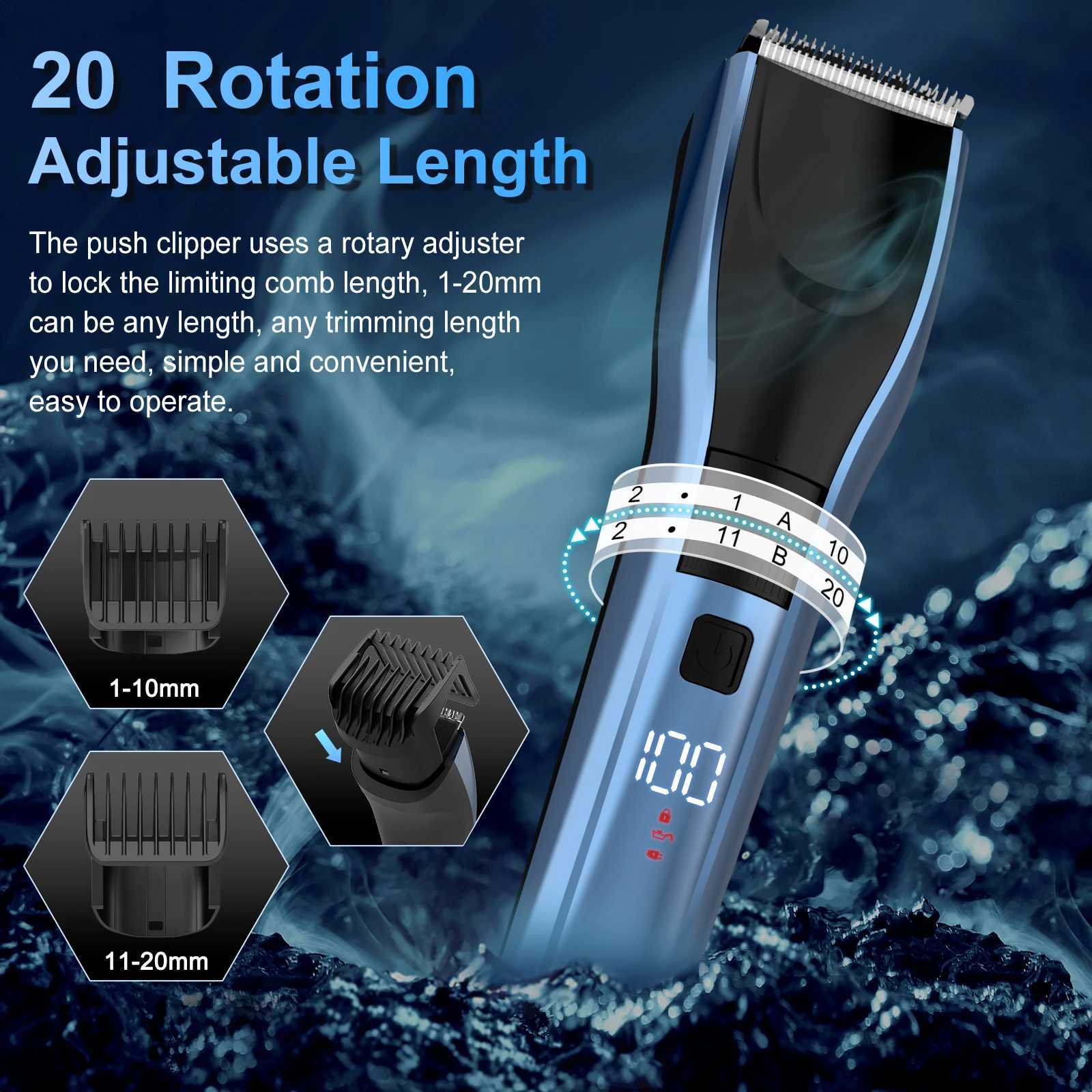 Sejoy electric hair clipper suitable for men women rechargeable LED display screens hair clippers beard trimmers professional hairdressers W241212